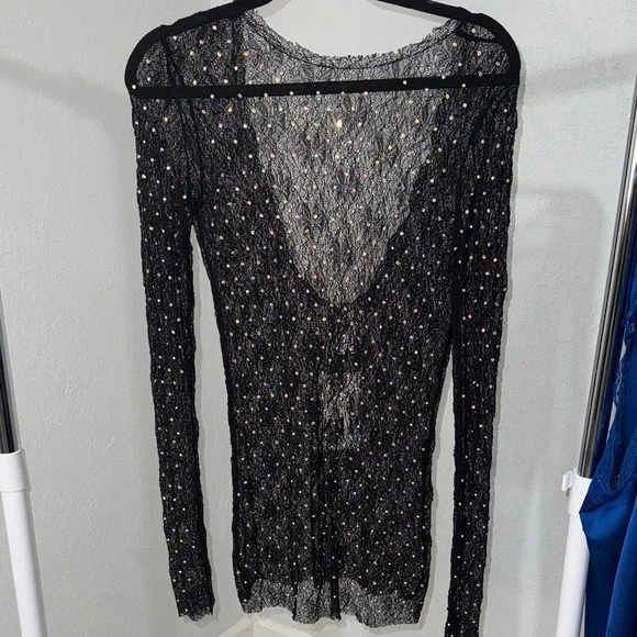 zara sheer black dress Zara New Womens Semi-Sheer Strapless Black Long Dress. Size Medium